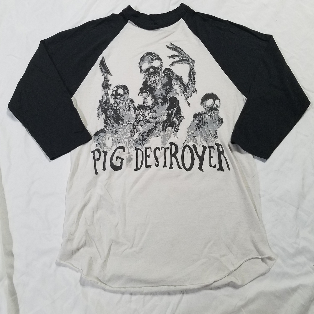 Pig Destroyer 3/4 Sleeve Baseball Tee